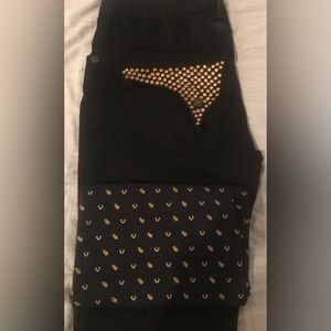 Robin jeans short pants and true religion shirt set (1) jeans 34 shirt large
